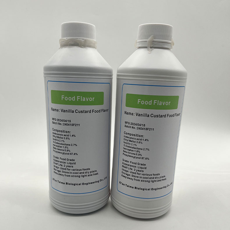 Vanilla Custard Food Flavor used for bakery, biscuits, beverage, western pastries, cake,food etc