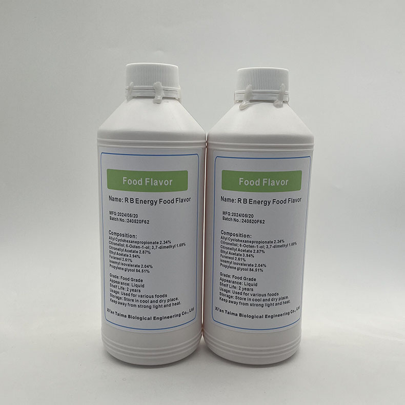 R B Energy Food Flavor used for bakery, biscuits, beverage, western pastries, cake,food etc. 