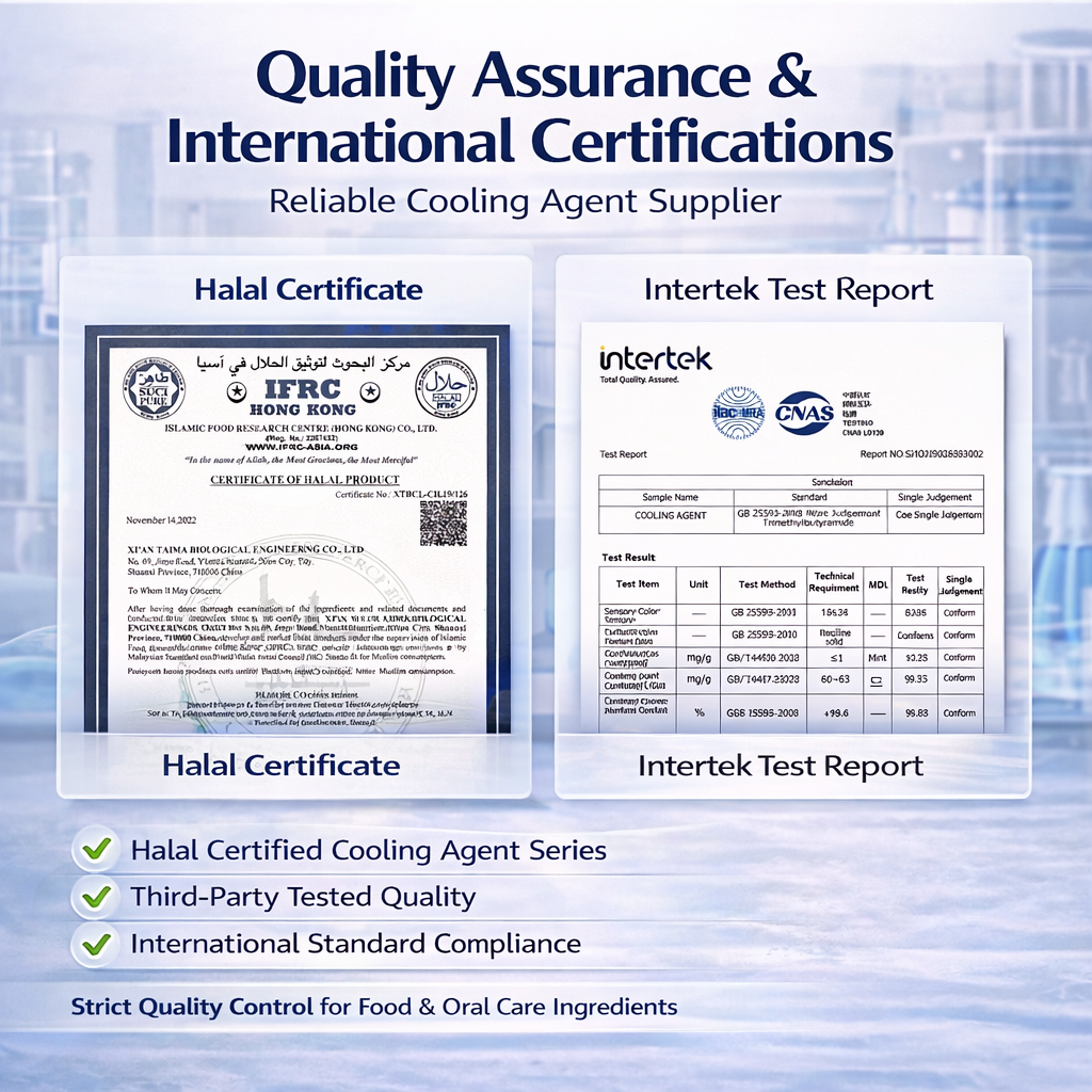 25kg bulk drum packaging of food grade cooling agent WS-23 for wholesale