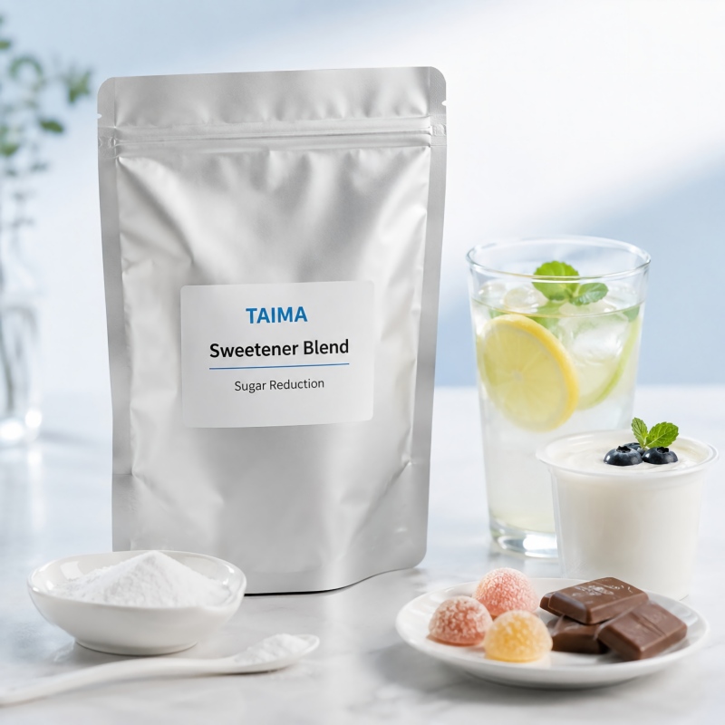Sweetener blend for sugar reduction food beverage dairy and confectionery applications